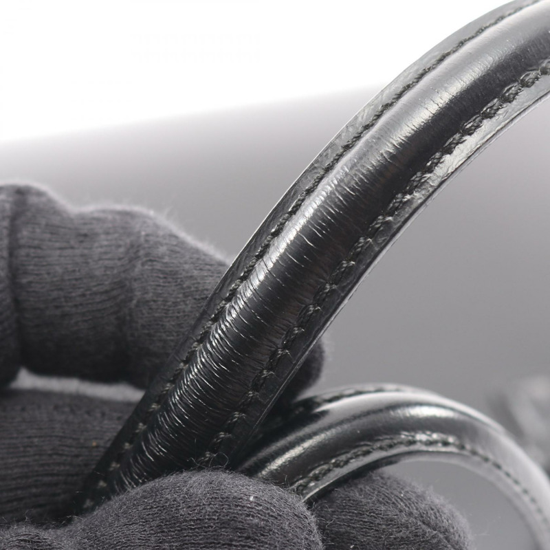 LOEWE 黑色真皮單肩手提包（二手女款）-11