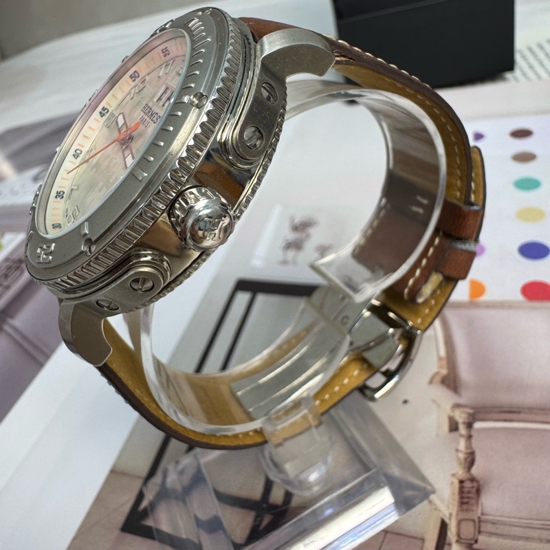 Hermès 橙色腕錶-5