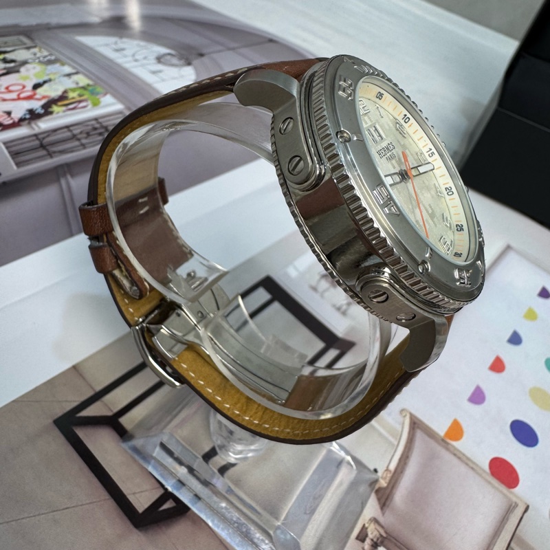 Hermès 橙色腕錶-6
