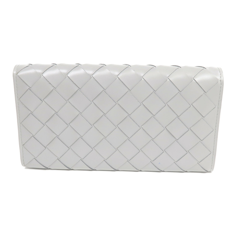 BOTTEGA VENETA 織紋皮革Long Wallet金扣長錢包-1