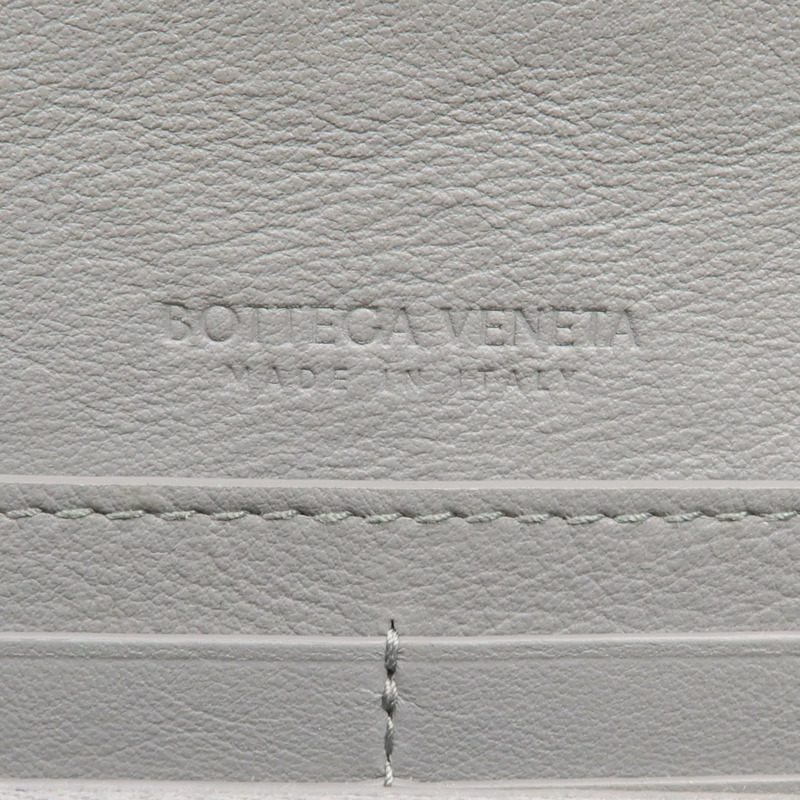 BOTTEGA VENETA 織紋皮革Long Wallet金扣長錢包-10