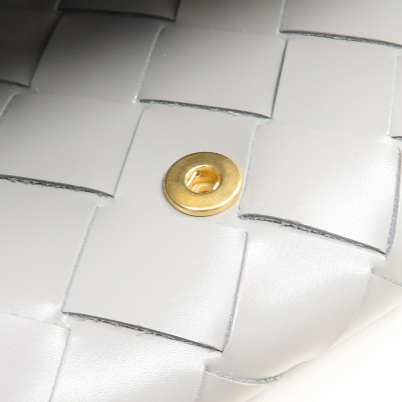 BOTTEGA VENETA 織紋皮革Long Wallet金扣長錢包-13