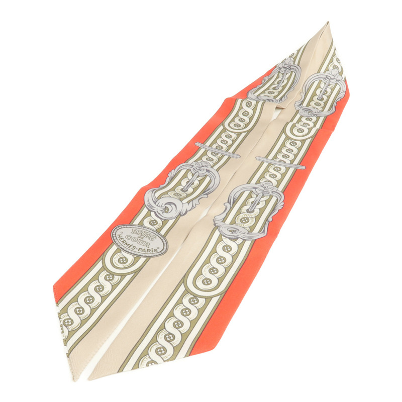 HERMES 絲質Twilly絲巾-2
