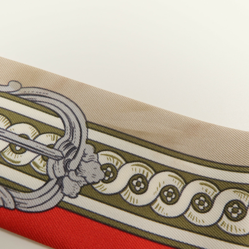 HERMES 絲質Twilly絲巾-8
