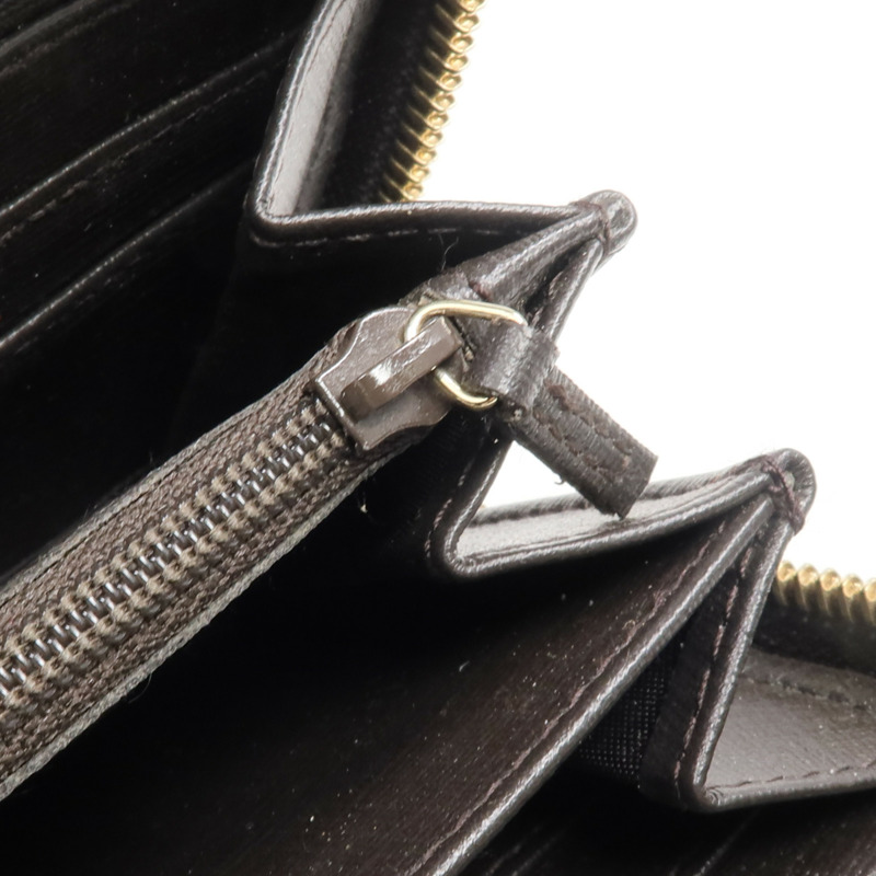 GUCCI 塗層帆布Long Wallet金扣長錢包-12