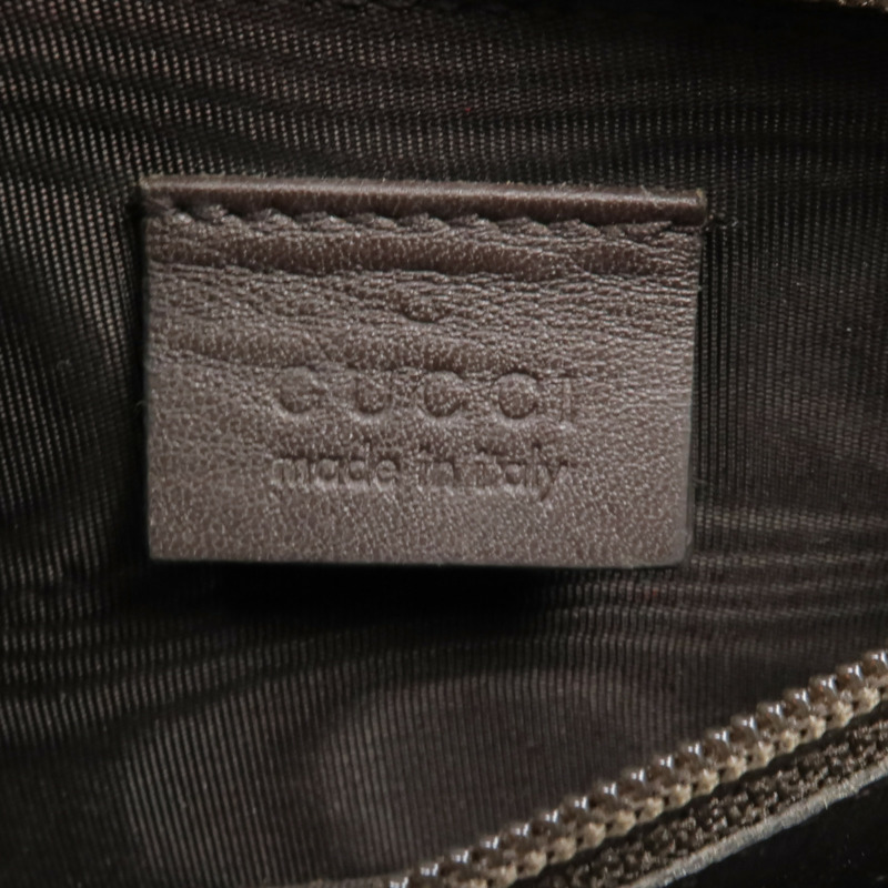 GUCCI 塗層帆布Long Wallet金扣長錢包-13