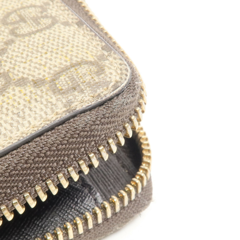 GUCCI 塗層帆布Long Wallet金扣長錢包-16