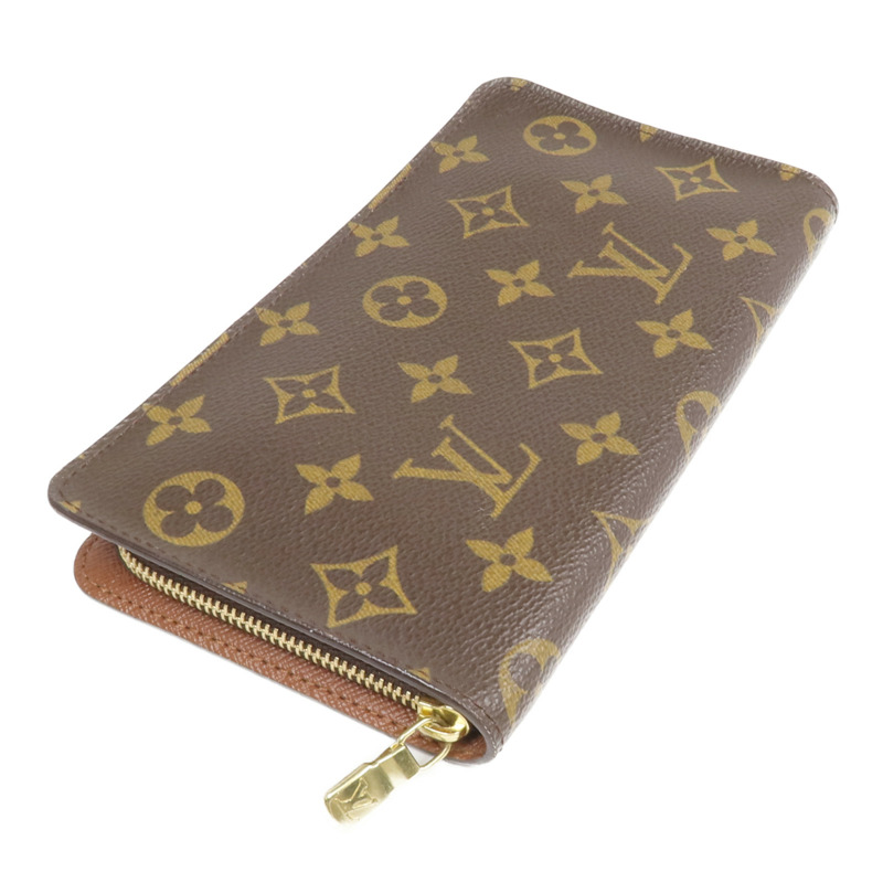 LOUIS VUITTON Monogram Porte Monnaie Zip金扣長錢包-3