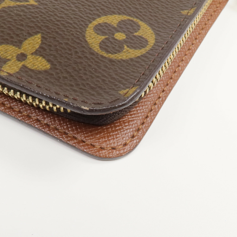LOUIS VUITTON Monogram Porte Monnaie Zip金扣長錢包-9