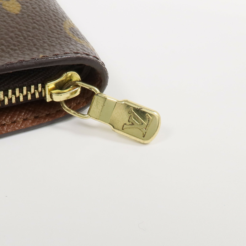 LOUIS VUITTON Monogram Porte Monnaie Zip金扣長錢包-10