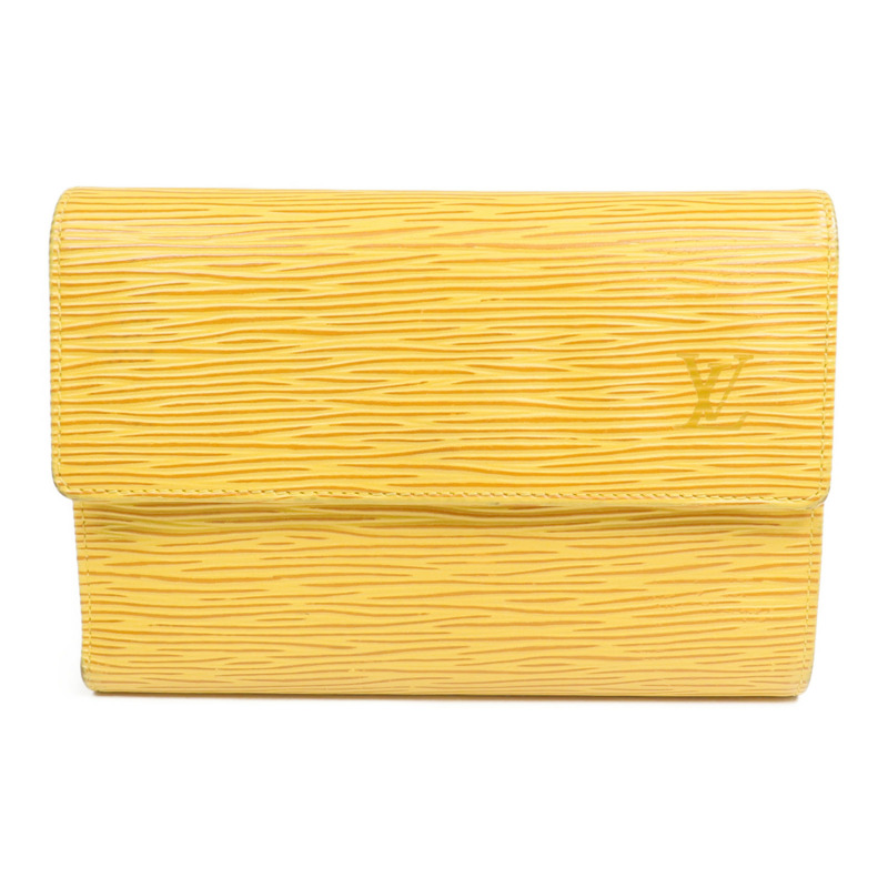 LOUIS VUITTON Epi Porte Tresor Etui Papier Wallet金扣錢包-0