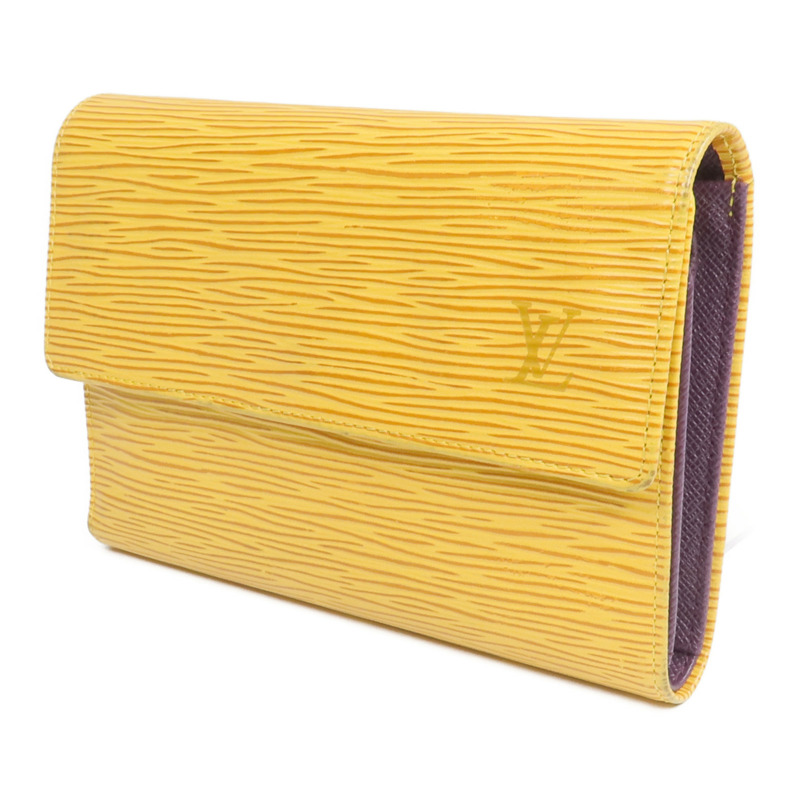 LOUIS VUITTON Epi Porte Tresor Etui Papier Wallet金扣錢包-2