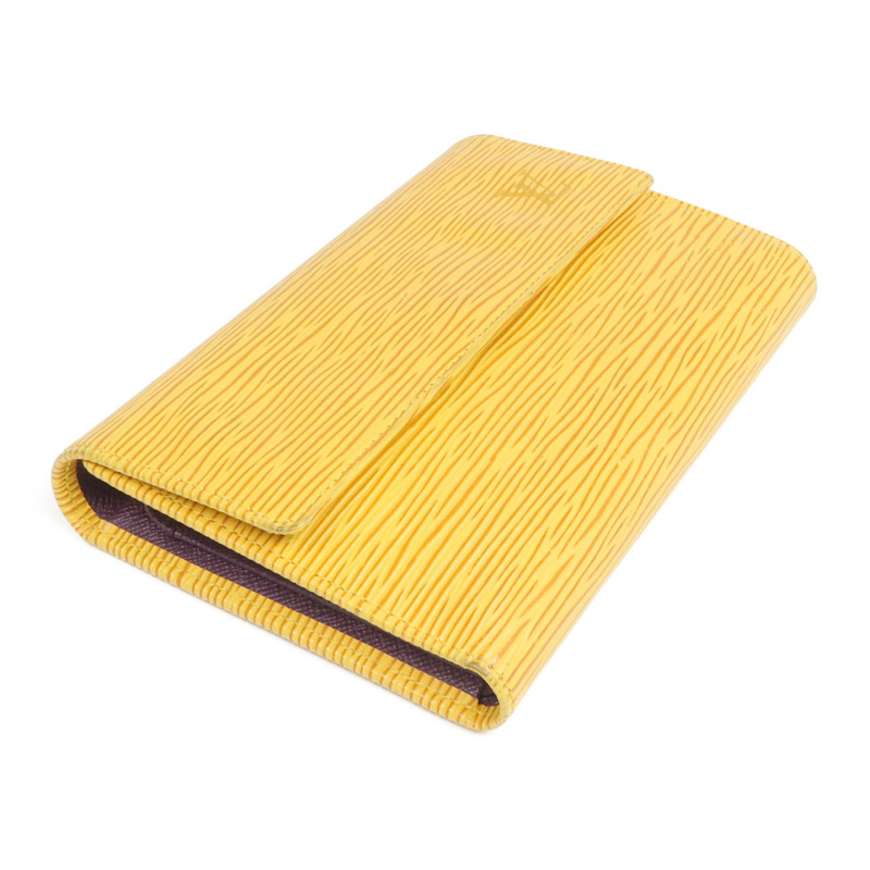 LOUIS VUITTON Epi Porte Tresor Etui Papier Wallet金扣錢包-3