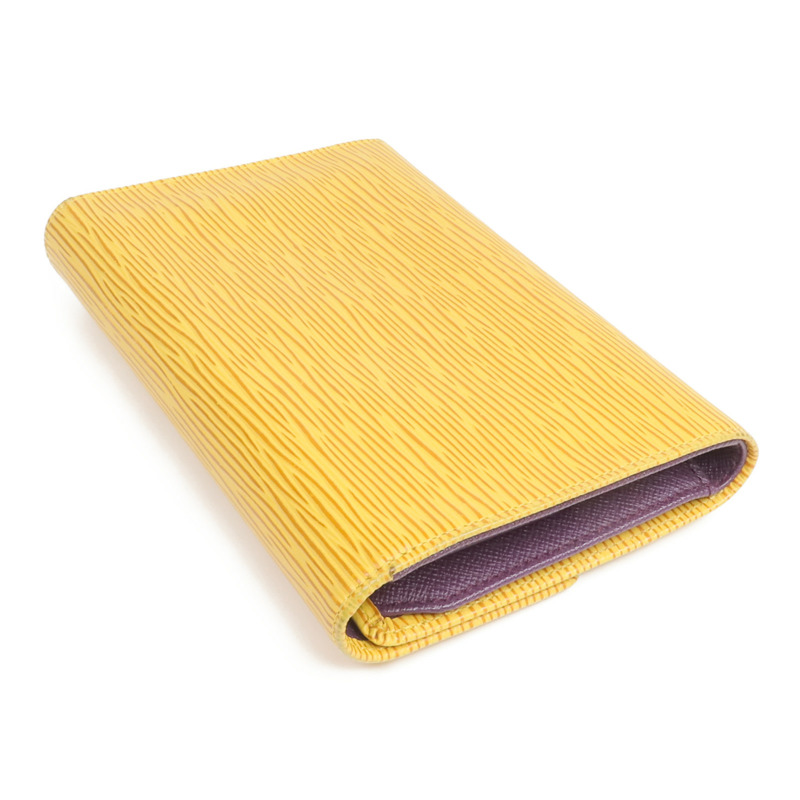LOUIS VUITTON Epi Porte Tresor Etui Papier Wallet金扣錢包-4