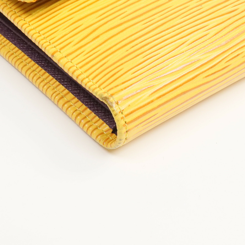 LOUIS VUITTON Epi Porte Tresor Etui Papier Wallet金扣錢包-7