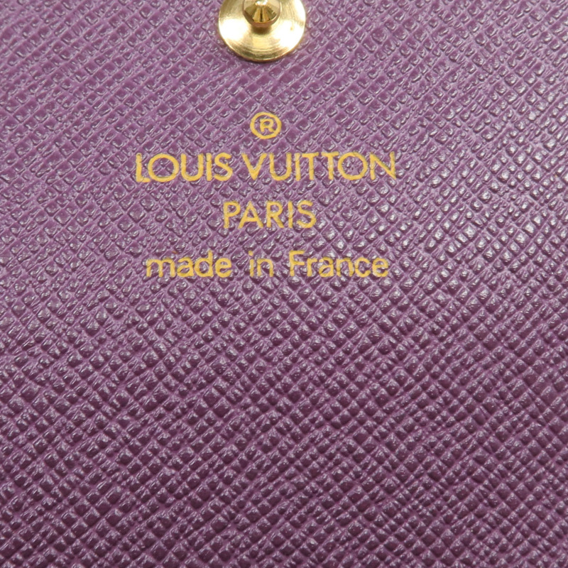 LOUIS VUITTON Epi Porte Tresor Etui Papier Wallet金扣錢包-13