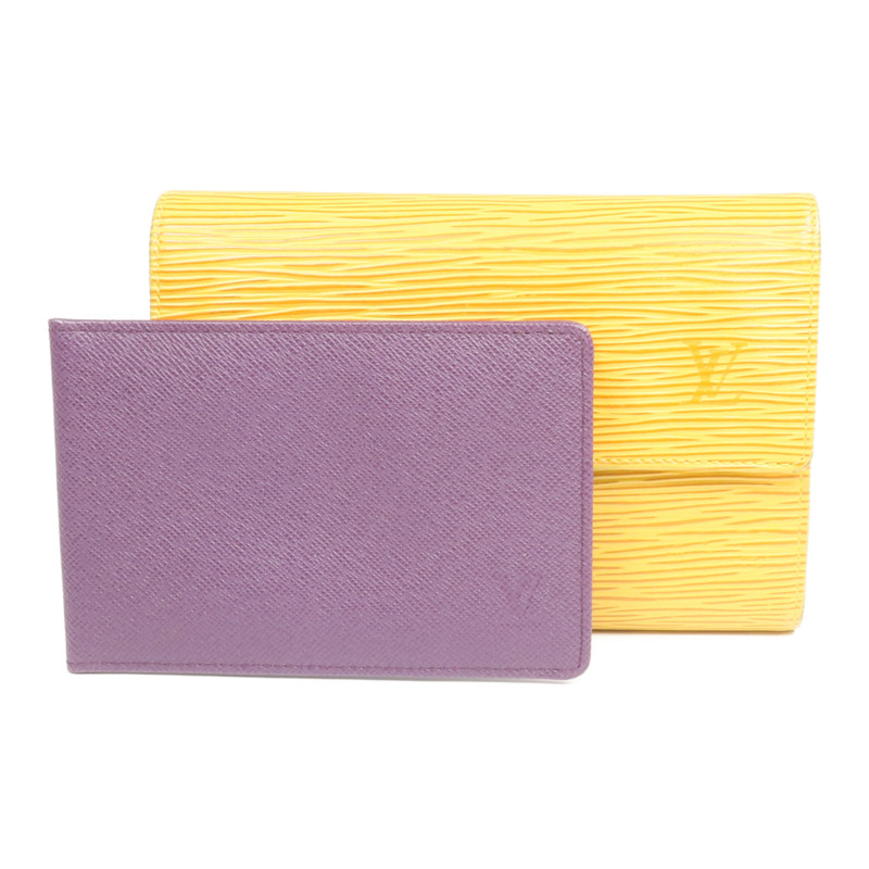 LOUIS VUITTON Epi Porte Tresor Etui Papier Wallet金扣錢包-22