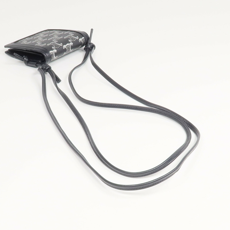 CELINE 牛皮皮革/塗層帆布Triomphe Necklace Wallet肩背袋-8