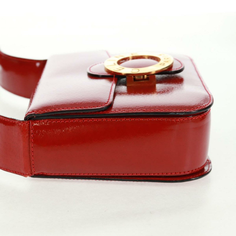 【日本直送】CELINE 圓背包 皮革 紅色 金色 正品 SW1866V-2