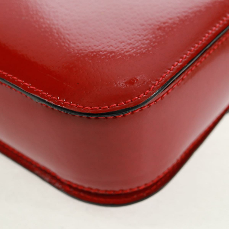 【日本直送】CELINE 圓背包 皮革 紅色 金色 正品 SW1866V-17