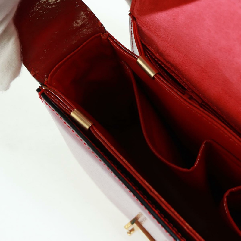 【日本直送】CELINE 圓背包 皮革 紅色 金色 正品 SW1866V-21