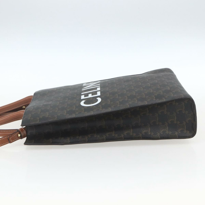 【日本直送】CELINE Triomphe Vertical Cabas 手提包 PVC 2way 棕色 Auth ka1656SAM-2