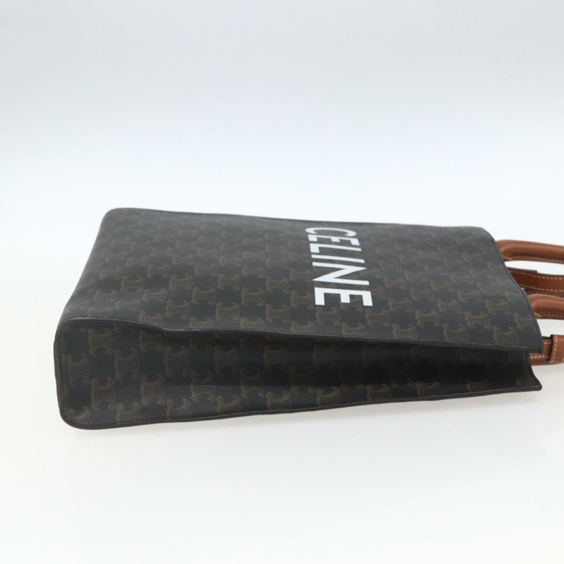 【日本直送】CELINE Triomphe Vertical Cabas 手提包 PVC 2way 棕色 Auth ka1656SAM-3
