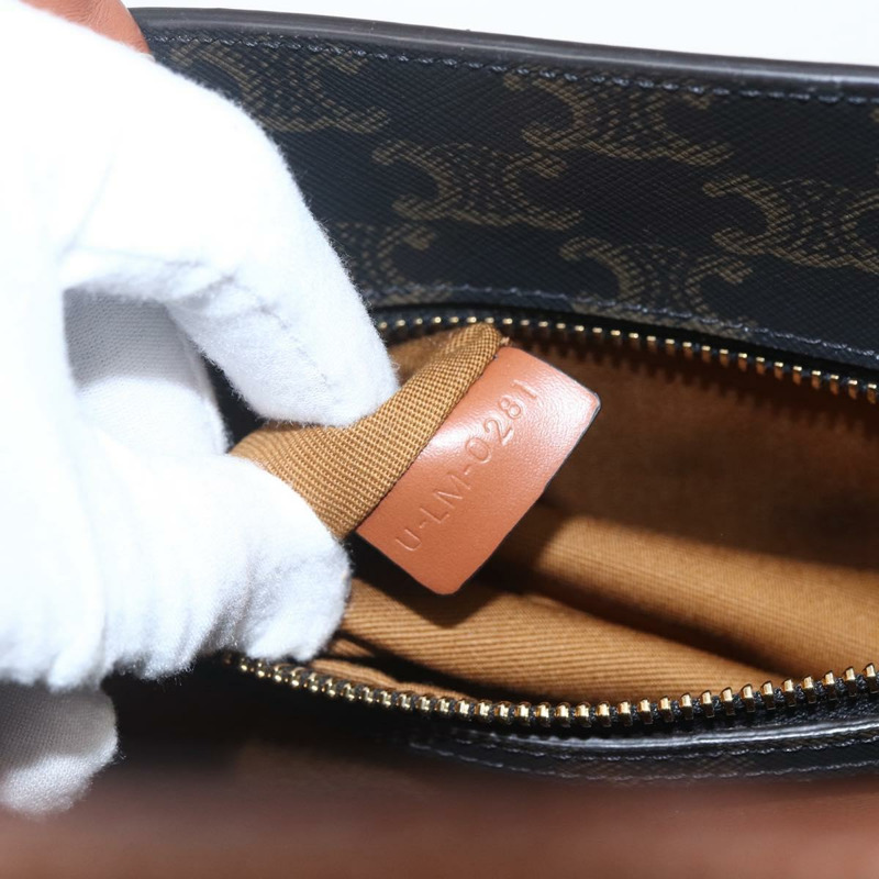 【日本直送】CELINE Triomphe Vertical Cabas 手提包 PVC 2way 棕色 Auth ka1656SAM-10
