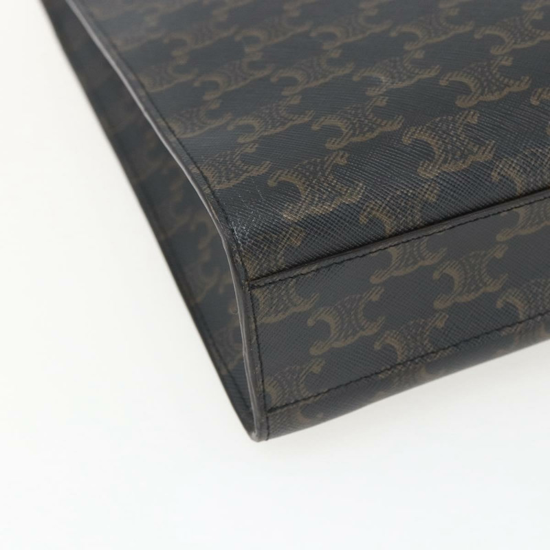 【日本直送】CELINE Triomphe Vertical Cabas 手提包 PVC 2way 棕色 Auth ka1656SAM-15