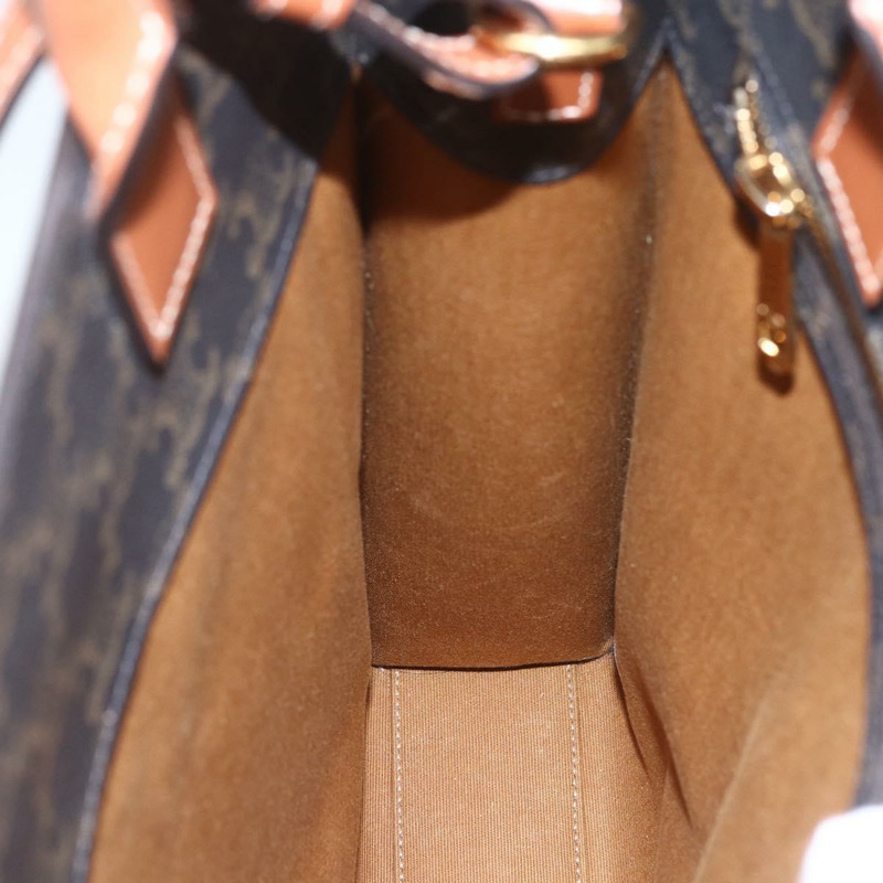 【日本直送】CELINE Triomphe Vertical Cabas 手提包 PVC 2way 棕色 Auth ka1656SAM-20