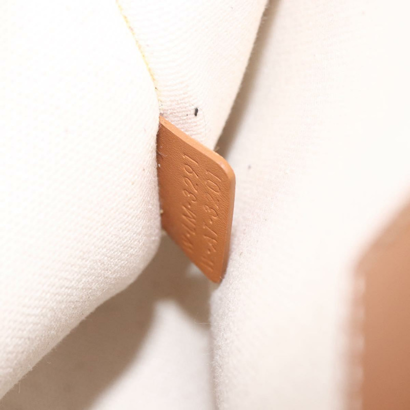 【日本直送】CELINE Triomphe Vertical Cabas Mini Bag 皮革帆布兩用米色 Auth ka1664SAM-10