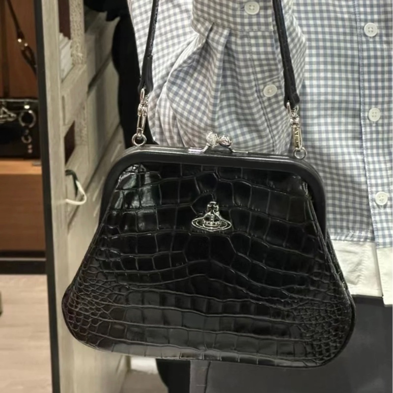 Vivienne Westwood 西太后 鳄鱼纹 单肩包23*18cm-0