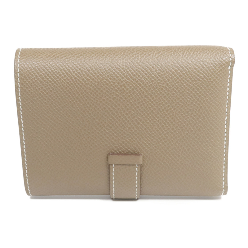 HERMES Epsom皮革Kelly Pocket Belt銀扣皮帶Gold-1