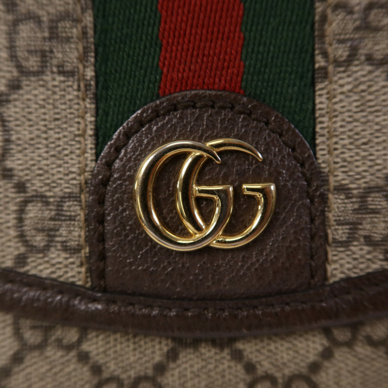 GUCCI 塗層帆布Ophidia GG Shoulder Bag金扣肩背袋-5