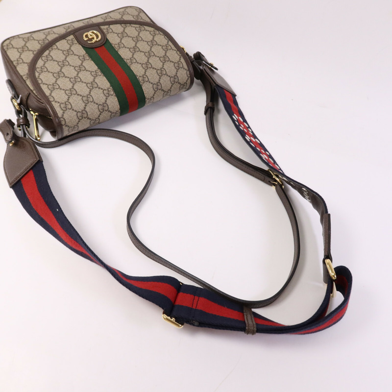 GUCCI 塗層帆布Ophidia GG Shoulder Bag金扣肩背袋-10