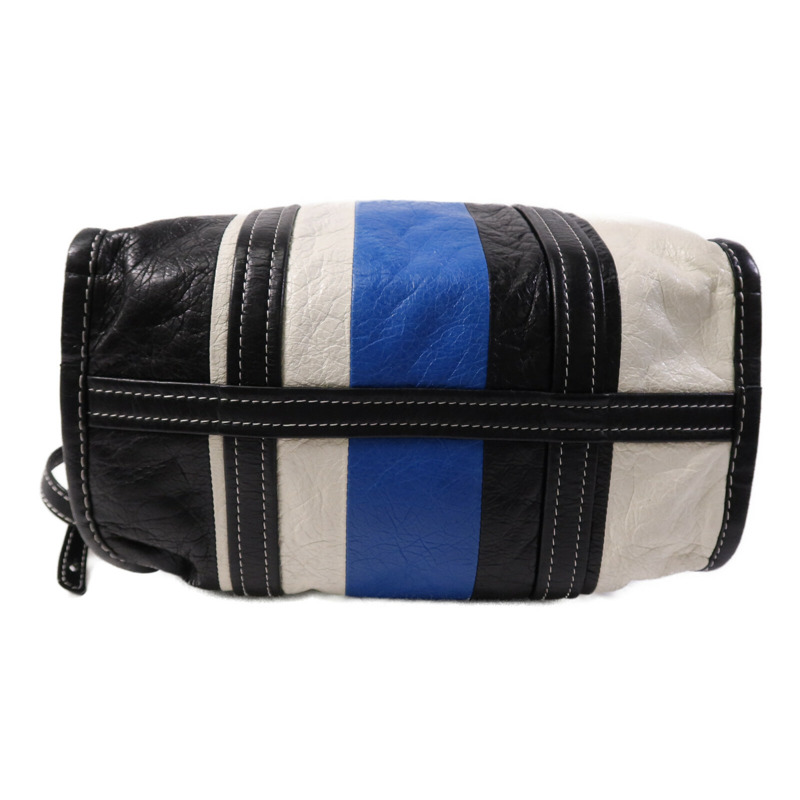 BALENCIAGA 牛皮皮革Bazaar Shopper銀扣手挽肩背兩用袋-3