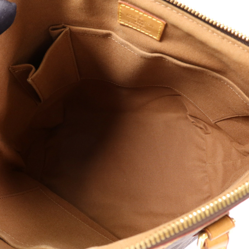 LOUIS VUITTON Monogram Palermo PM金扣手挽肩背兩用袋棕色-4