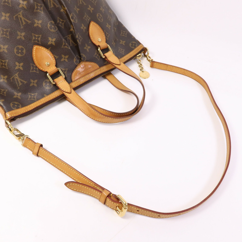 LOUIS VUITTON Monogram Palermo PM金扣手挽肩背兩用袋棕色-8