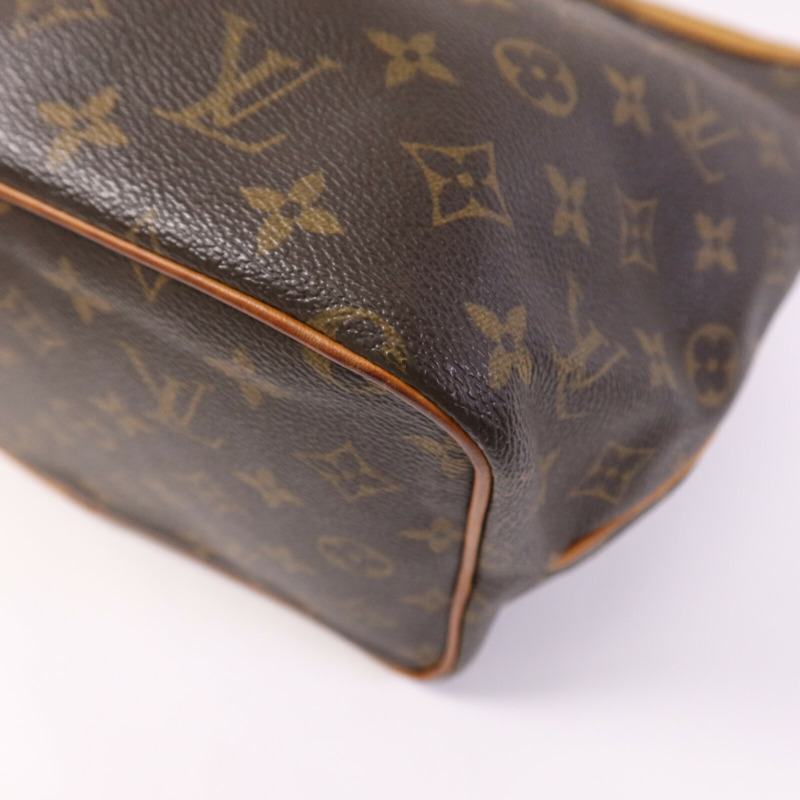 LOUIS VUITTON Monogram Palermo PM金扣手挽肩背兩用袋棕色-9