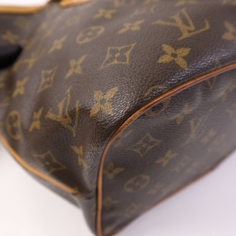 LOUIS VUITTON Monogram Palermo PM金扣手挽肩背兩用袋棕色-10