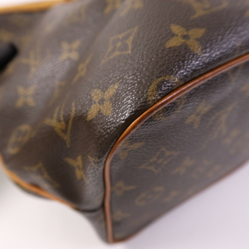 LOUIS VUITTON Monogram Palermo PM金扣手挽肩背兩用袋棕色-12