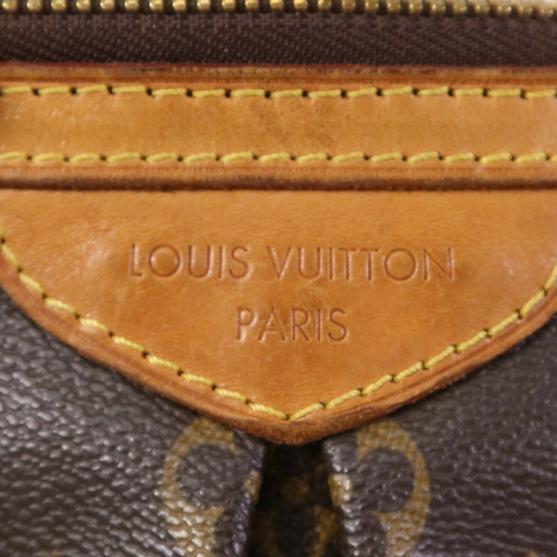 LOUIS VUITTON Monogram Palermo PM金扣手挽肩背兩用袋棕色-13