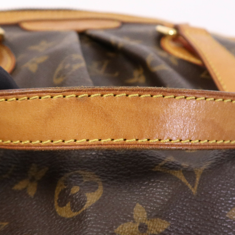 LOUIS VUITTON Monogram Palermo PM金扣手挽肩背兩用袋棕色-14