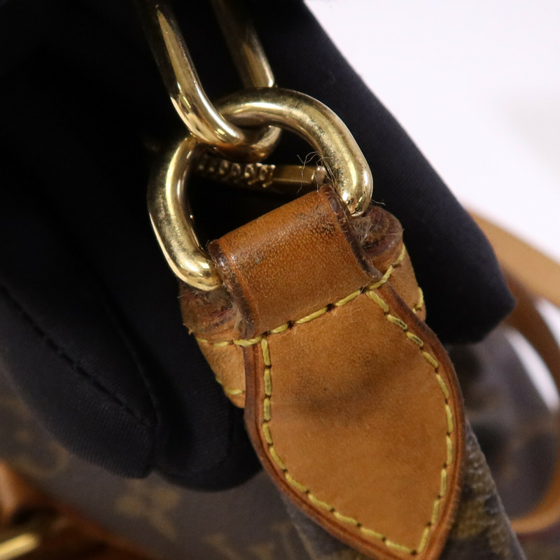 LOUIS VUITTON Monogram Palermo PM金扣手挽肩背兩用袋棕色-16