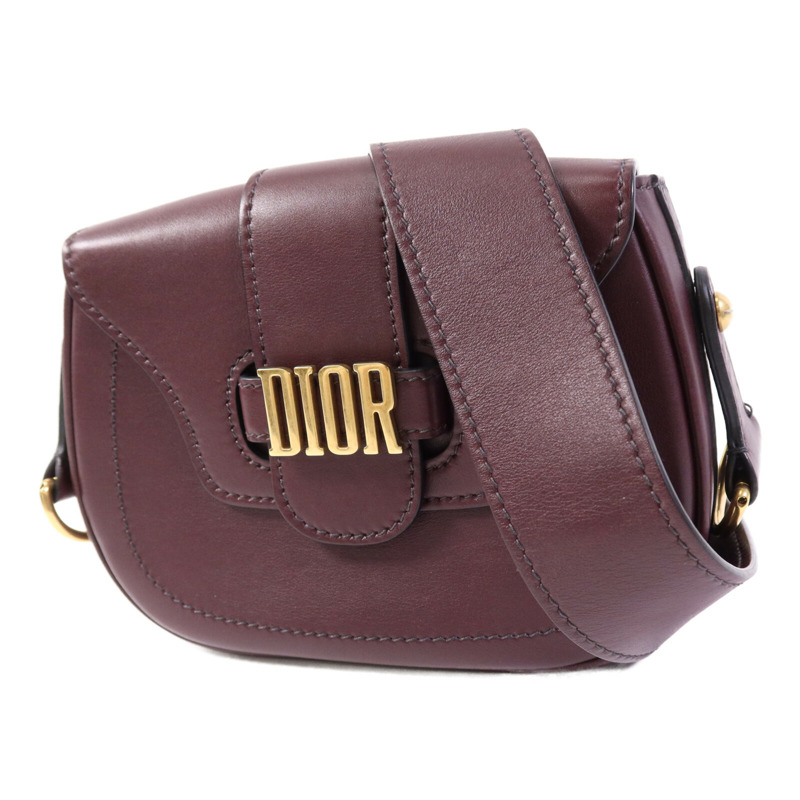 Dior 牛皮皮革D-Fence Saddle金扣肩背袋-2