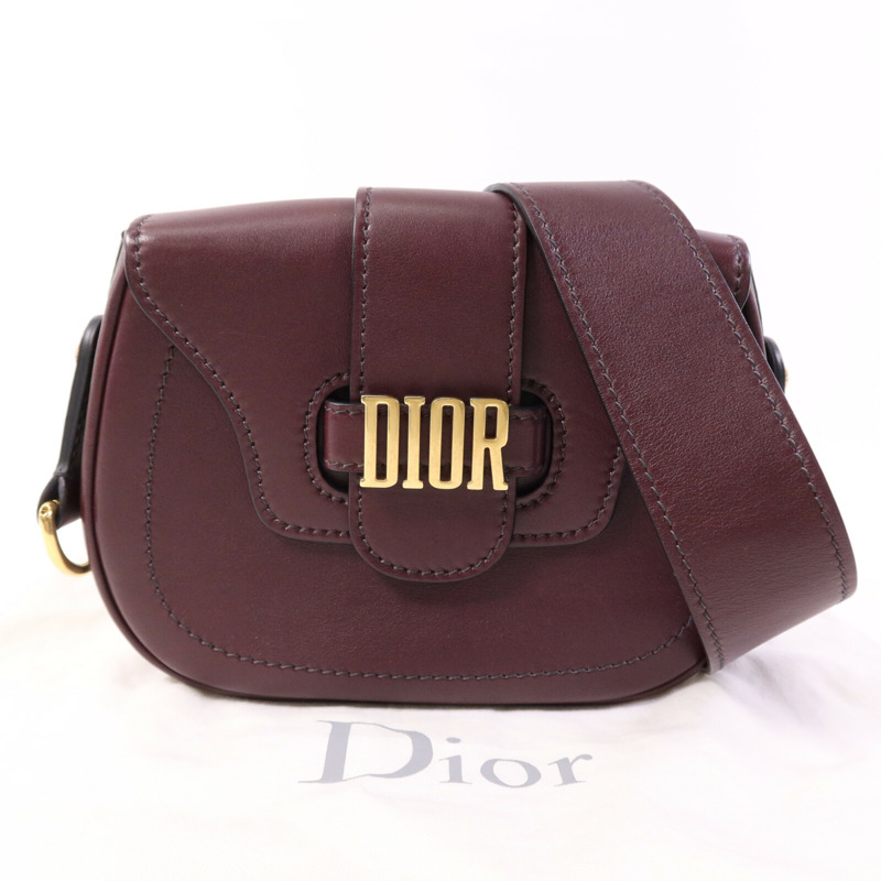 Dior 牛皮皮革D-Fence Saddle金扣肩背袋-10