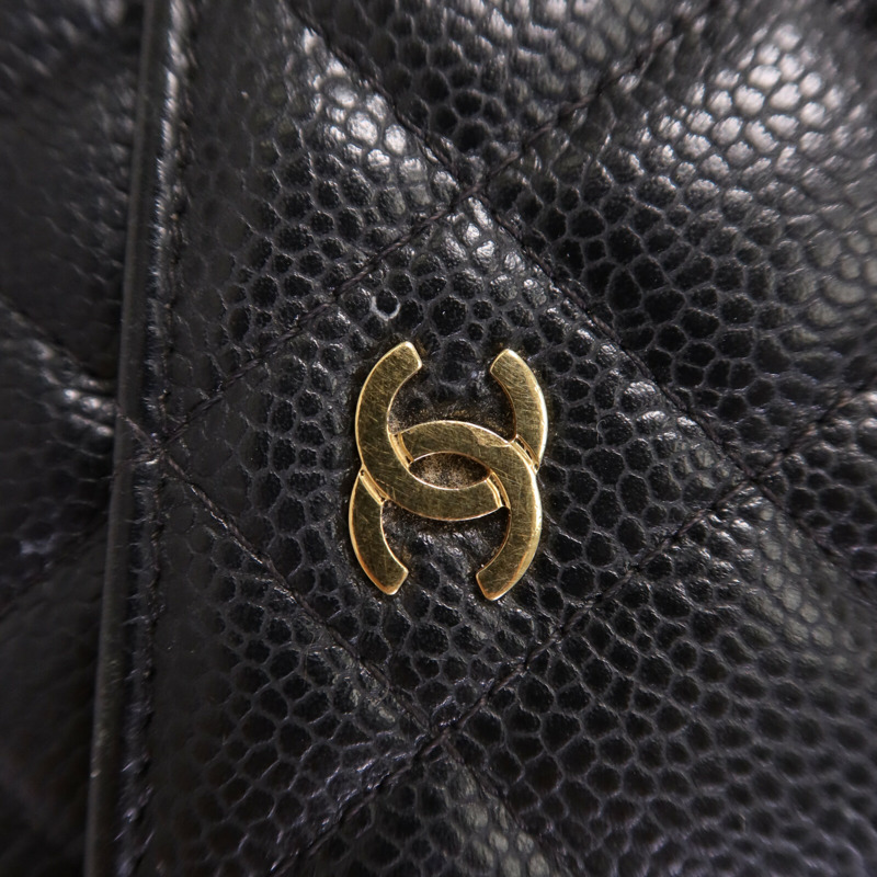 CHANEL 牛皮皮革WOC Wallet On Chain金扣鏈帶肩背袋-6