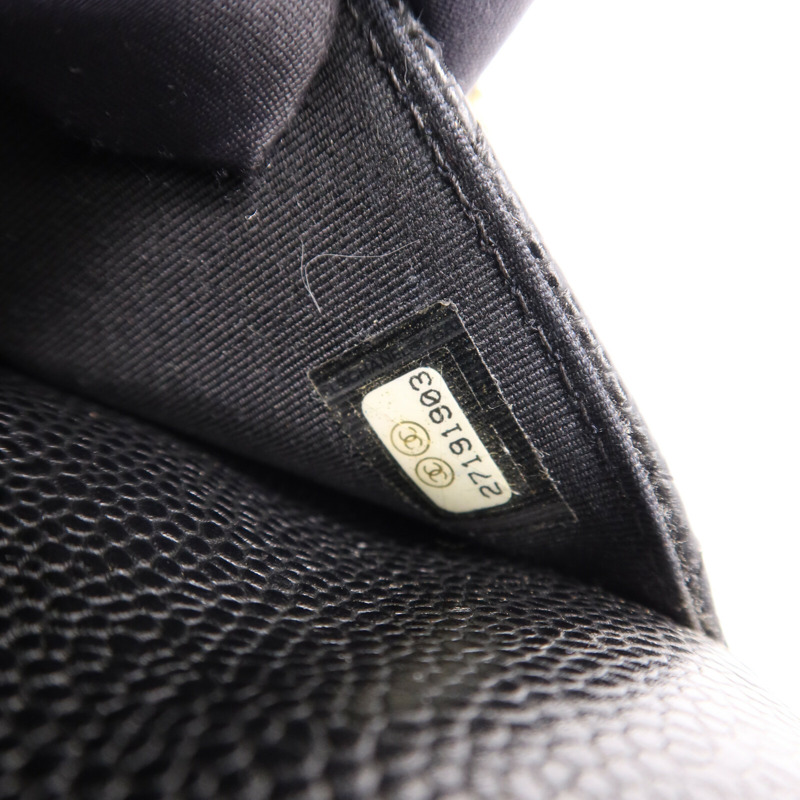 CHANEL 牛皮皮革WOC Wallet On Chain金扣鏈帶肩背袋-7