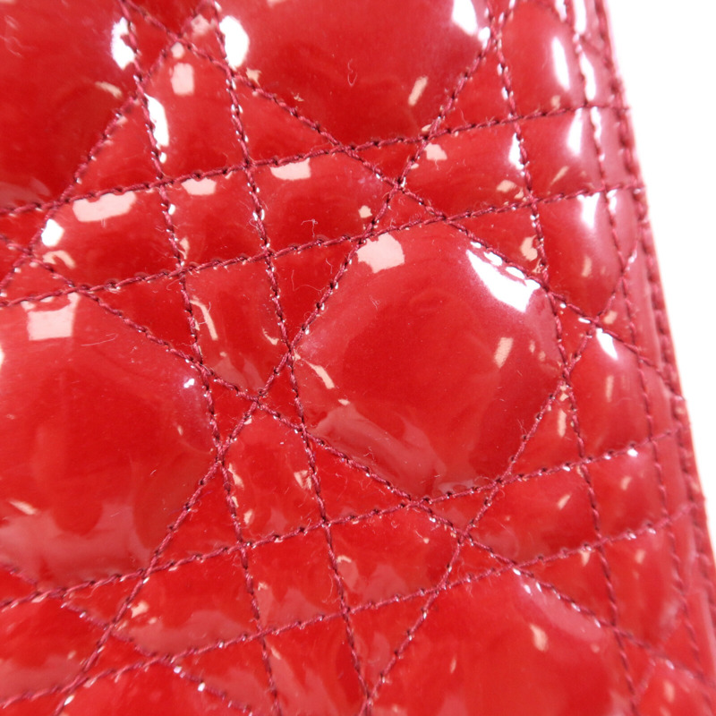 Dior 漆皮皮革Lady Dior Large銀扣肩背袋-15