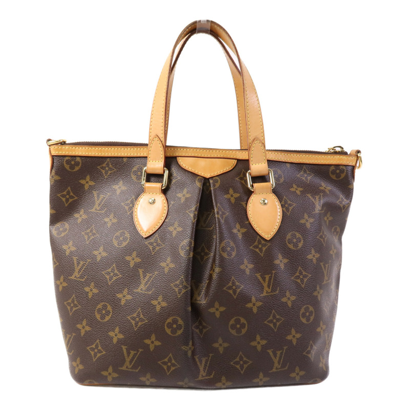 LOUIS VUITTON Monogram Palermo GM金扣手挽肩背兩用袋-1
